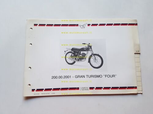 Fantic 50 Gran Turismo Four 1979 catalogo ricambi TELAIO originale