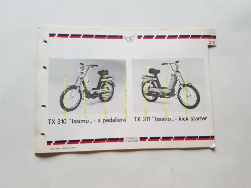 Fantic 50 Issimo TX 310 Kick-Starter-TX 311 Pedali catalogo ricambi …