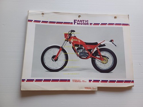 Fantic 75 Trial 1980-81 catalogo ricambi originale spare parts catalogue