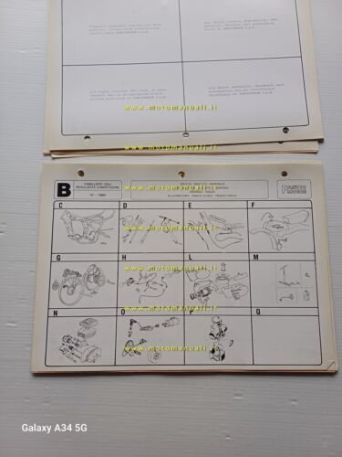 Fantic Caballero 125 Regolarit Competizione 1981 catalogo ricambi originale