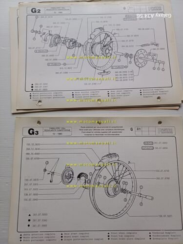 Fantic Caballero 125 Regolarit Competizione 1981 catalogo ricambi originale