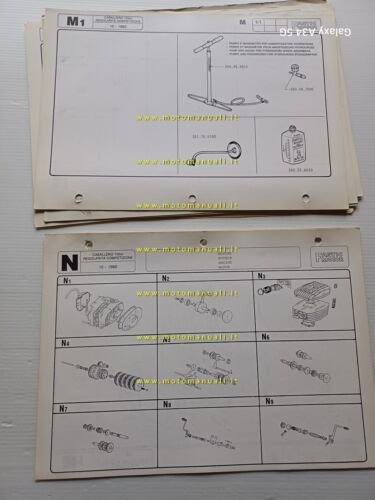 Fantic Caballero 125 Regolarit Competizione 1981 catalogo ricambi originale