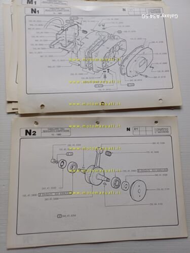 Fantic Caballero 125 Regolarit Competizione 1981 catalogo ricambi originale