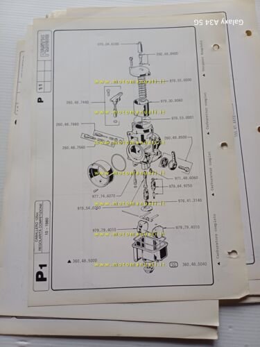 Fantic Caballero 125 Regolarit Competizione 1981 catalogo ricambi originale