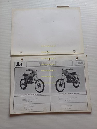 Fantic Caballero 50 - 75 Enduro Competition 1981 catalogo ricambi …