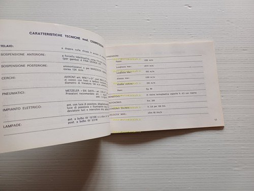Fantic Caballero 50 Regolarità Competiz.-Casa-Super 1979 manuale uso originale