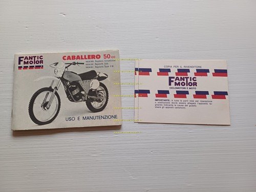 Fantic Caballero 50 Regolarità Competiz.-Casa-Super 1979 manuale uso originale