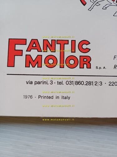 Fantic Caballero 50 TX 160 TX 190 TX 191 1976 …