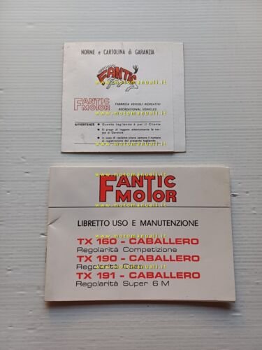 Fantic Caballero 50 TX 160 TX 190 TX 191 1976 …