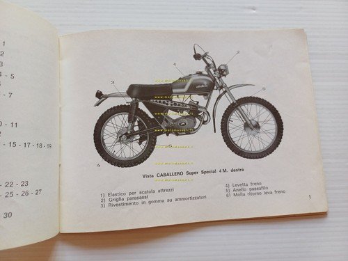 Fantic Caballero 50 Tx 9.4 9.8 9.9 1973 manuale uso …
