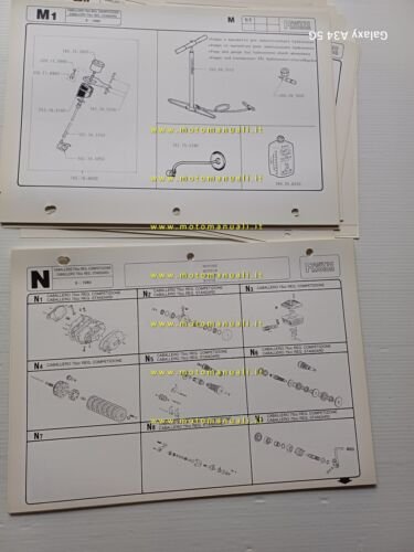Fantic Caballero 75 Regolarit Competizione-STD 1980 catalogo ricambi originale