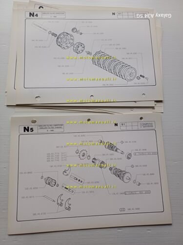 Fantic Caballero 75 Regolarit Competizione-STD 1980 catalogo ricambi originale