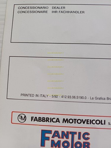 Fantic Caballero RC 50 - RC 80 1992 depliant originale