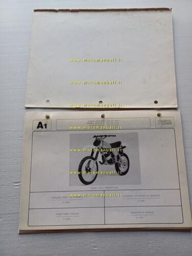 Fantic Motor 125 Cross Competition 1980 catalogo ricambi originale
