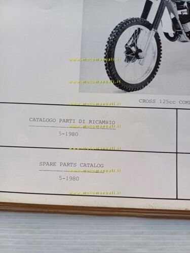 Fantic Motor 125 Cross Competition 1980 catalogo ricambi originale