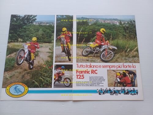 Fantic Motor 125 Regolarit Competizione 1978 prova Motociclismo depliant