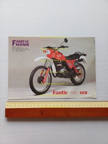 Fantic Motor 125 RSX 1982 depliant originale inglese brochure