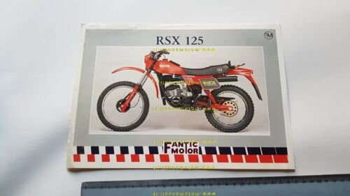Fantic Motor 125 RSX 1984 depliant moto ITALIANO originale brochure