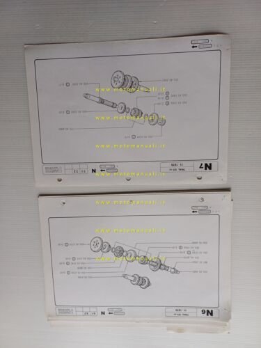 Fantic Motor 125 Trial 1979 2 cataloghi ricambi originali parts …