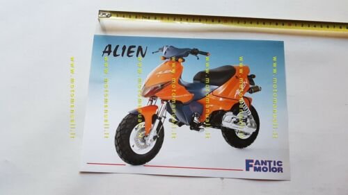 Fantic Motor 50 Alien Scooter depliant ORIGINALE brochure