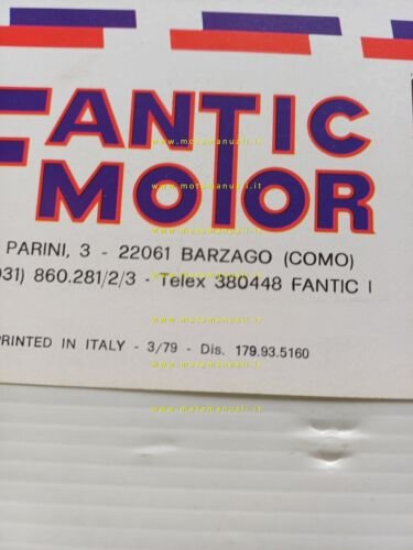 Fantic Motor 50 Gran Turismo-Super Six 1980 depliant originale TEDESCO …