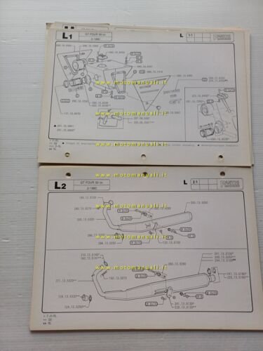 Fantic Motor 50 GT Four 1980 catalogo ricambi originale spare …