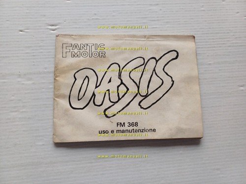 Fantic Motor 50 Oasis FM 368 1988 Manuale Uso manutenzione …