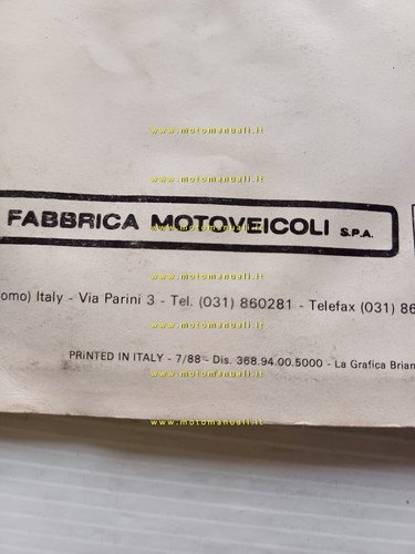 Fantic Motor 50 Oasis FM 368 1988 Manuale Uso manutenzione …