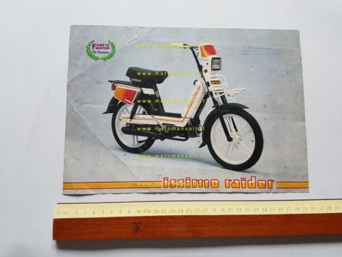 Fantic Motor accessori Issimo 50 3V Raider depliant originale italiano