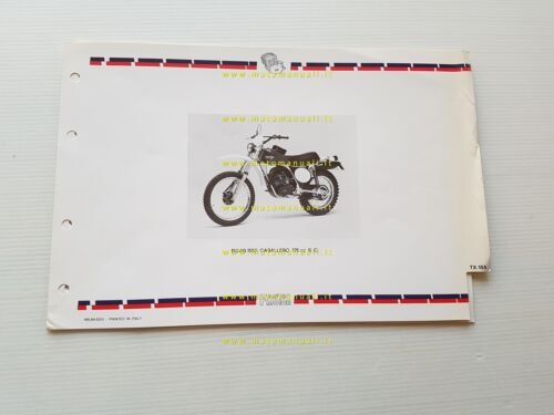 Fantic Motor Caballero 125 RC TX 155 1977 catalogo ricambi …