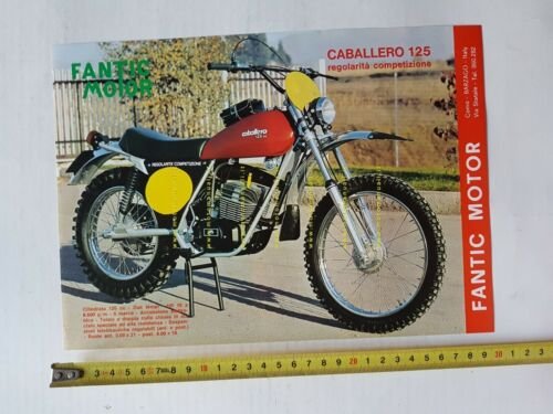 Fantic Motor Caballero 125 Regolarità Competizione 1974 depliant originale
