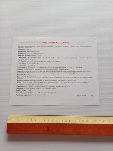 FANTIC MOTOR Caballero 125 Regolarità Competizione TX 150 1976 depliant …