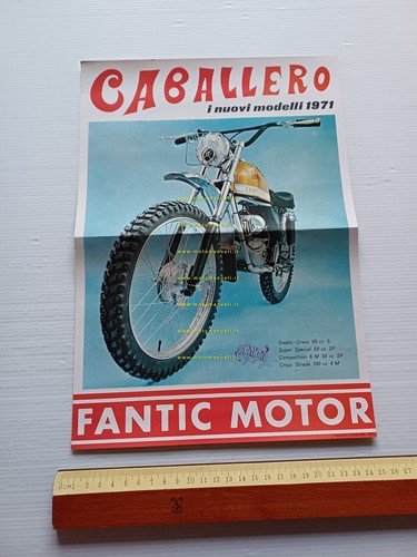 Fantic Motor Caballero 50 - 100 + modelli 1971 depliant …