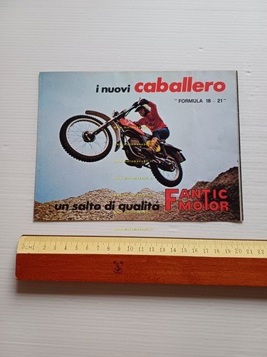 Fantic Motor Caballero 50-125 produzione modelli 1976 depliant italiano original