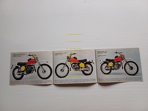 Fantic Motor Caballero 50-125 produzione modelli 1976 depliant italiano original