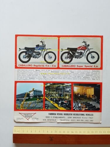 Fantic Motor Caballero 50 4\6 M -Super Special 1973 depliant …