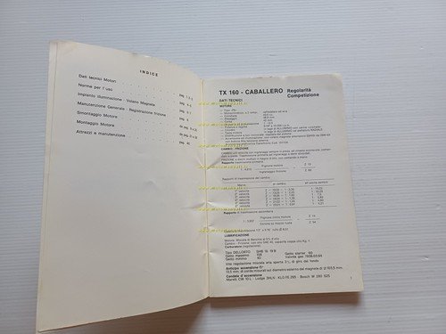 Fantic Motor Caballero manuale officina motore 50 1976 italiano originale