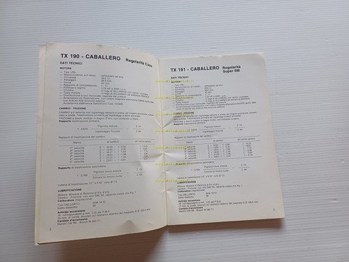 Fantic Motor Caballero manuale officina motore 50 1976 italiano originale