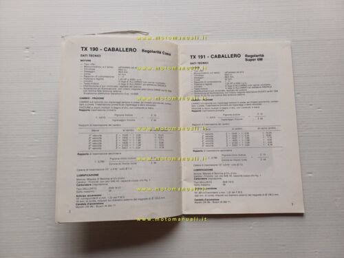 Fantic Motor Caballero manuale officina motore 50 1977 originale workshop …