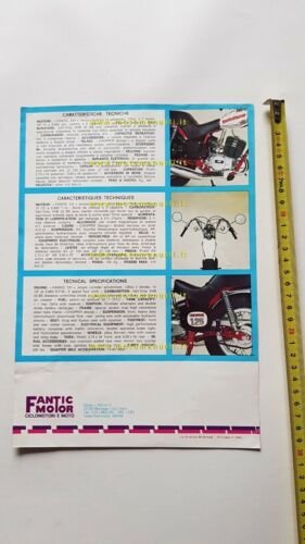Fantic Motor Chopper 125 1973 depliant originale ITALIANO brochure