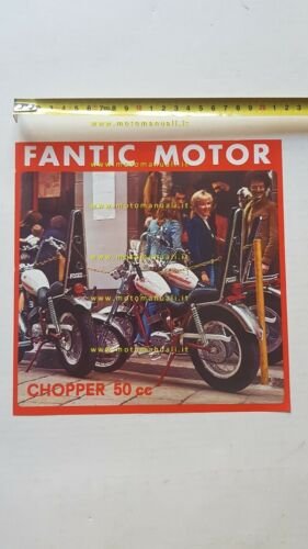 Fantic Motor Chopper 50 1973 depliant originale FRENCH brochure