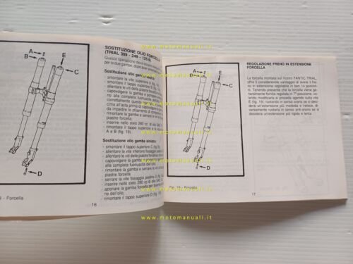 Fantic Motor Coach 309-249-125.9 Trial manuale uso manutenzione originale