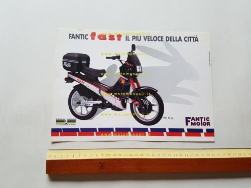 Fantic Motor Fast 50 1989 depliant originale italiano