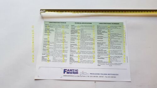 Fantic Motor FC 01 1996 depliant ORIGINALE brochure