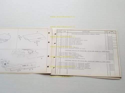 Fantic Motor Issimo 50 1979 AGGIORNAMENTO catalogo ricambi TELAIO originale