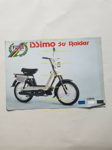 Fantic Motor Issimo 50 3V Raider 1987 depliant originale italiano