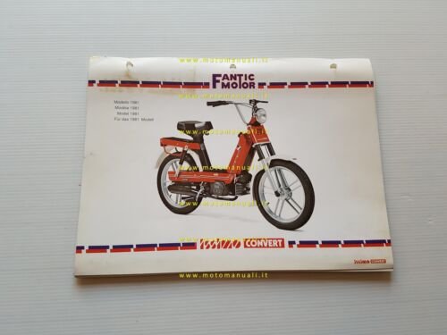 Fantic Motor Issimo 50 Convert 1981 catalogo ricambi originale