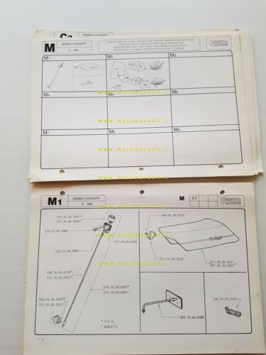 Fantic Motor Issimo 50 Convert 1981 catalogo ricambi originale