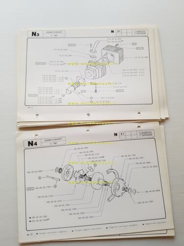 Fantic Motor Issimo 50 Convert 1981 catalogo ricambi originale