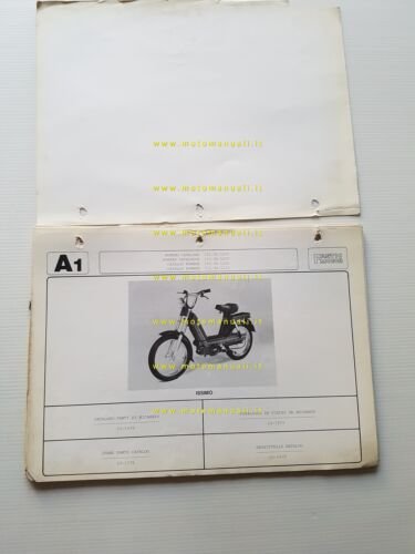 Fantic Motor Issimo 50 modelli 1979-80 catalogo ricambi TELAIO MOTORE …